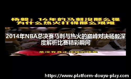 2014年NBA总决赛马刺与热火的巅峰对决杨毅深度解析比赛精彩瞬间